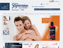 Tablet Screenshot of en.joydivision-international-ag.de